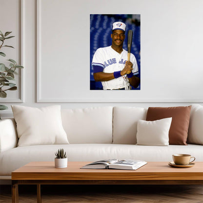 Fred McGriff Batting Stance | Toronto Blue Jays Poster | Vintage Baseball Photo - Vintage & Retro Poster