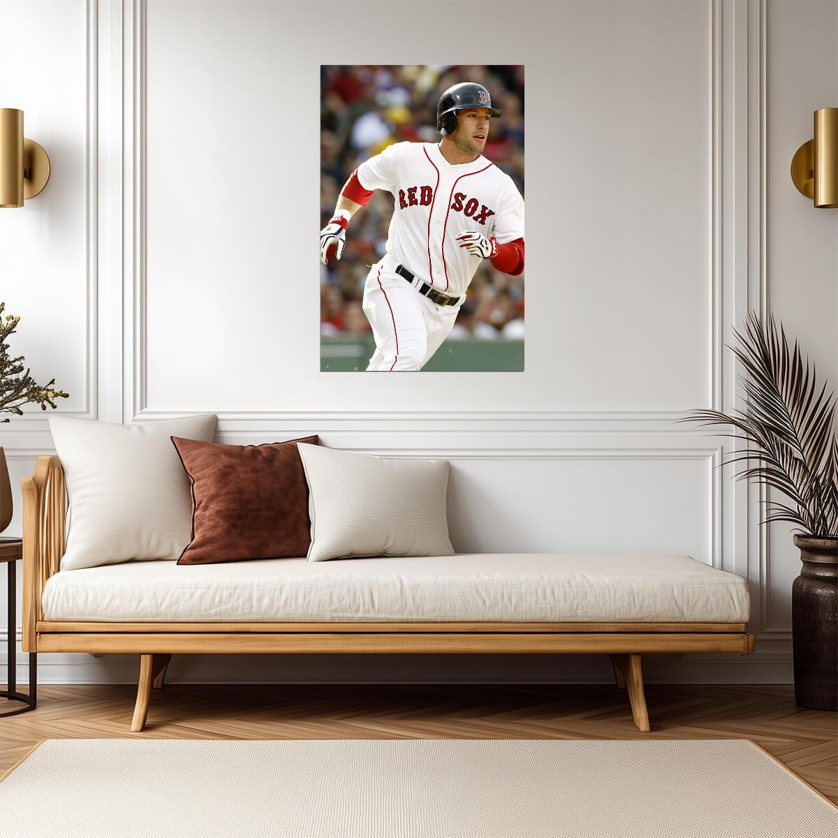 J.D. Drew Boston Red Sox | Game Action Photo | Baseball Player Poster - Sports Poster