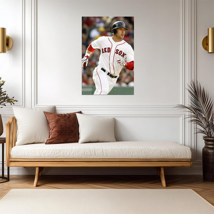 J.D. Drew Boston Red Sox | Game Action Photo | Baseball Player Poster - Sports Poster