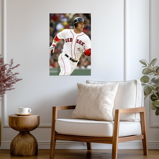 J.D. Drew Boston Red Sox | Game Action Photo | Baseball Player Poster - Sports Poster