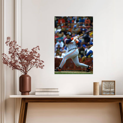 Cecil Fielder Detroit Tigers | At Bat Photo | Vintage Baseball Poster - Sports Poster