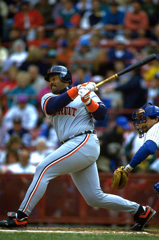 Cecil Fielder Detroit Tigers | At Bat Photo | Vintage Baseball Poster - Sports Poster