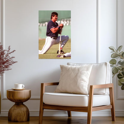Jose Canseco Boston Red Sox | Player Portrait | Vintage Baseball Poster - Sports Poster