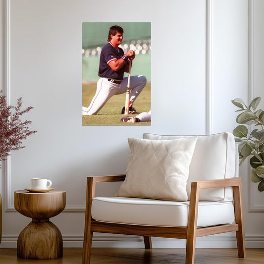 Jose Canseco Boston Red Sox | Player Portrait | Vintage Baseball Poster - Sports Poster