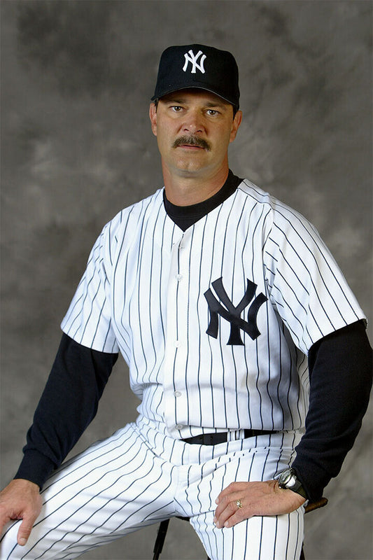 Don Mattingly New York Yankees | Player Portrait | Vintage Baseball Poster - Sports Poster