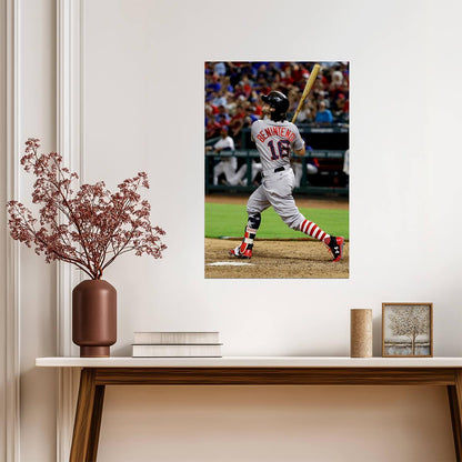 Andrew Benintendi Boston Red Sox | Hitting Action | Baseball Player Poster - Sports Poster
