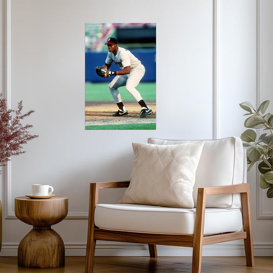 Frank Thomas Chicago White Sox | Hitting Action | Baseball Hall of Fame Poster - Sports Poster