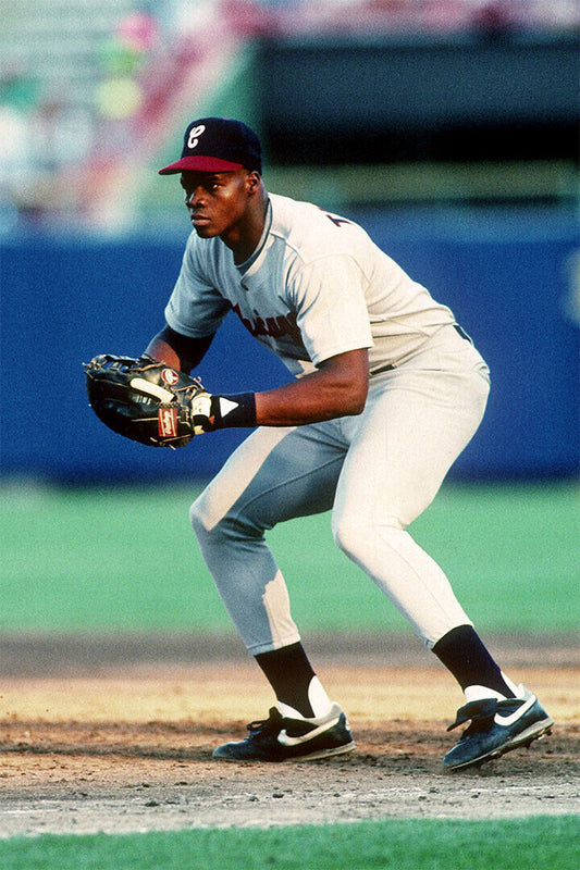 Frank Thomas Chicago White Sox | Hitting Action | Baseball Hall of Fame Poster - Sports Poster