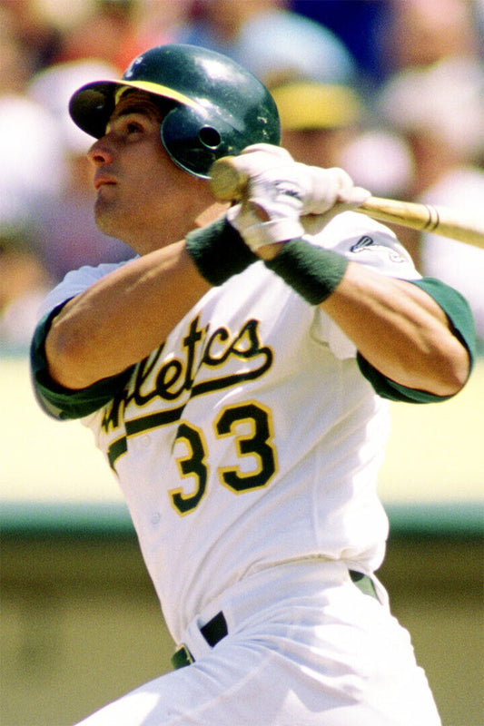 Jose Canseco Oakland Athletics | At Bat Photo | Vintage Baseball Poster - Sports Poster