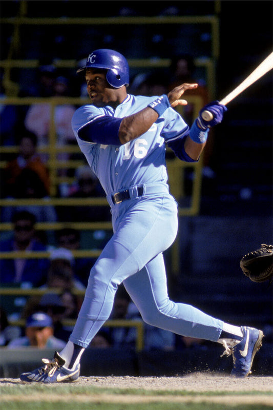 Bo Jackson Kansas City Royals | At Bat Stance | Dual-Sport Legend Poster - Sports Poster