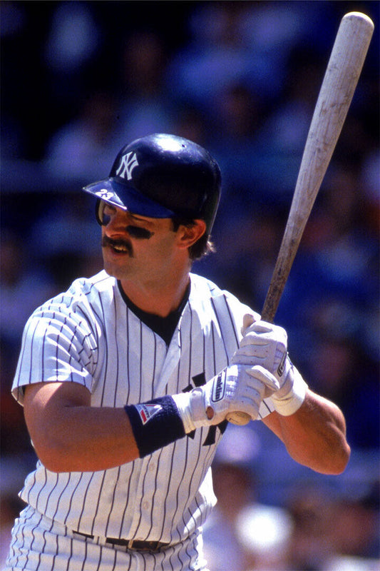 Don Mattingly New York Yankees | At Bat Stance | Vintage Baseball Poster - Sports Poster