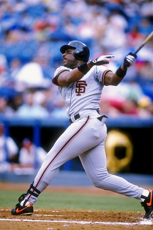 Kevin Mitchell San Francisco Giants | Hitting Action | Vintage Baseball Poster - Sports Poster