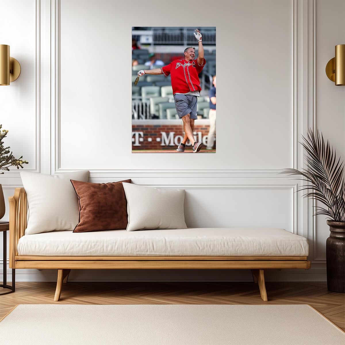 Steve Avery Atlanta Braves | Celebration Photo | Baseball Hall of Fame Poster - Sports Poster