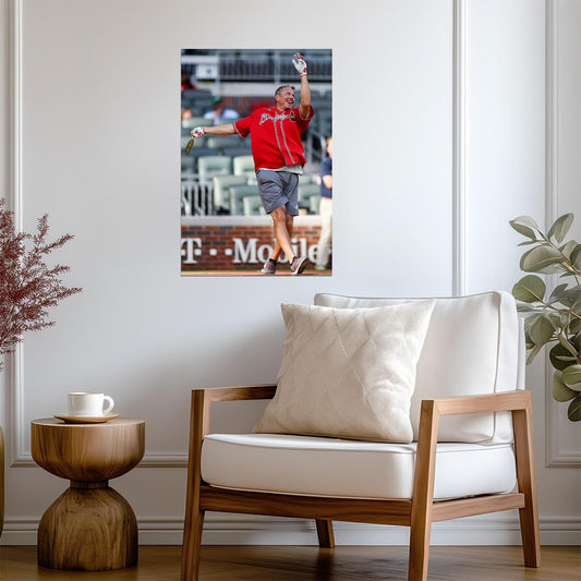 Steve Avery Atlanta Braves | Celebration Photo | Baseball Hall of Fame Poster - Sports Poster