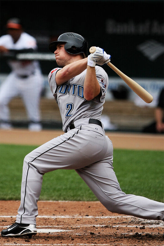 Aaron Hill Toronto Blue Jays | At Bat Stance | Baseball Player Poster - Sports Poster