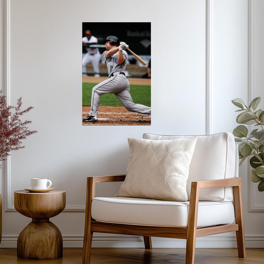 Aaron Hill Toronto Blue Jays | At Bat Stance | Baseball Player Poster - Sports Poster