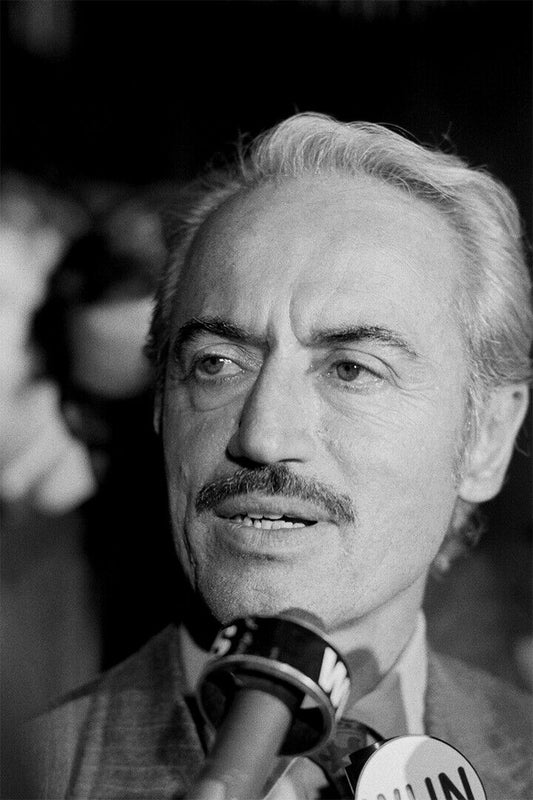 Marvin Miller Portrait | MLBPA Executive Director | B&W Photo Poster - Vintage & Retro Poster