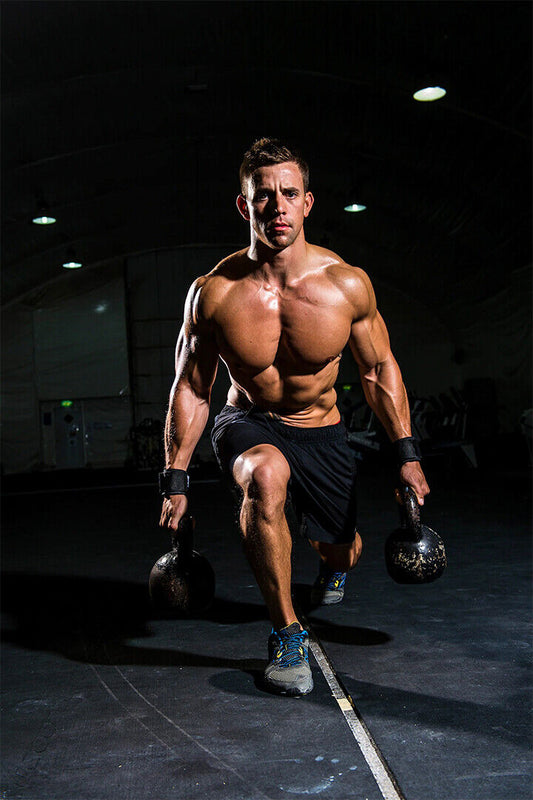 Barbell Squat Workout | Bodybuilding Gym Photography | Fitness Motivation Poster - Sports Poster