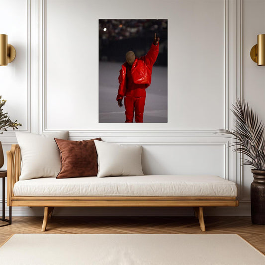 Kanye West Donda Era | Rapper Portrait | Hip Hop Music Poster