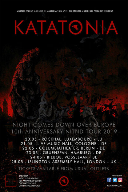 Katatonia Night Is the New Day | Album Cover Poster | Metal Wall Art