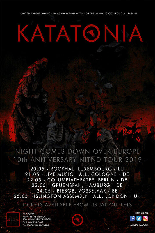 Katatonia Night Is the New Day | Album Cover Poster | Metal Wall Art