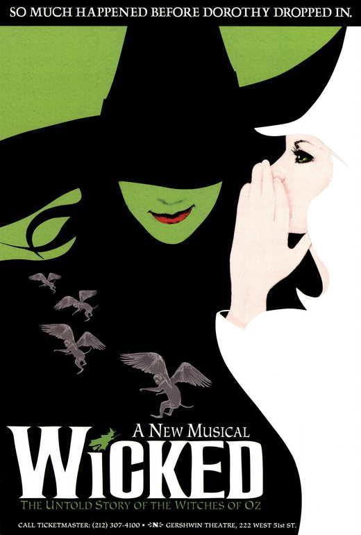 Wicked The Musical | Broadway Poster | Fantasy Musical Wall Art