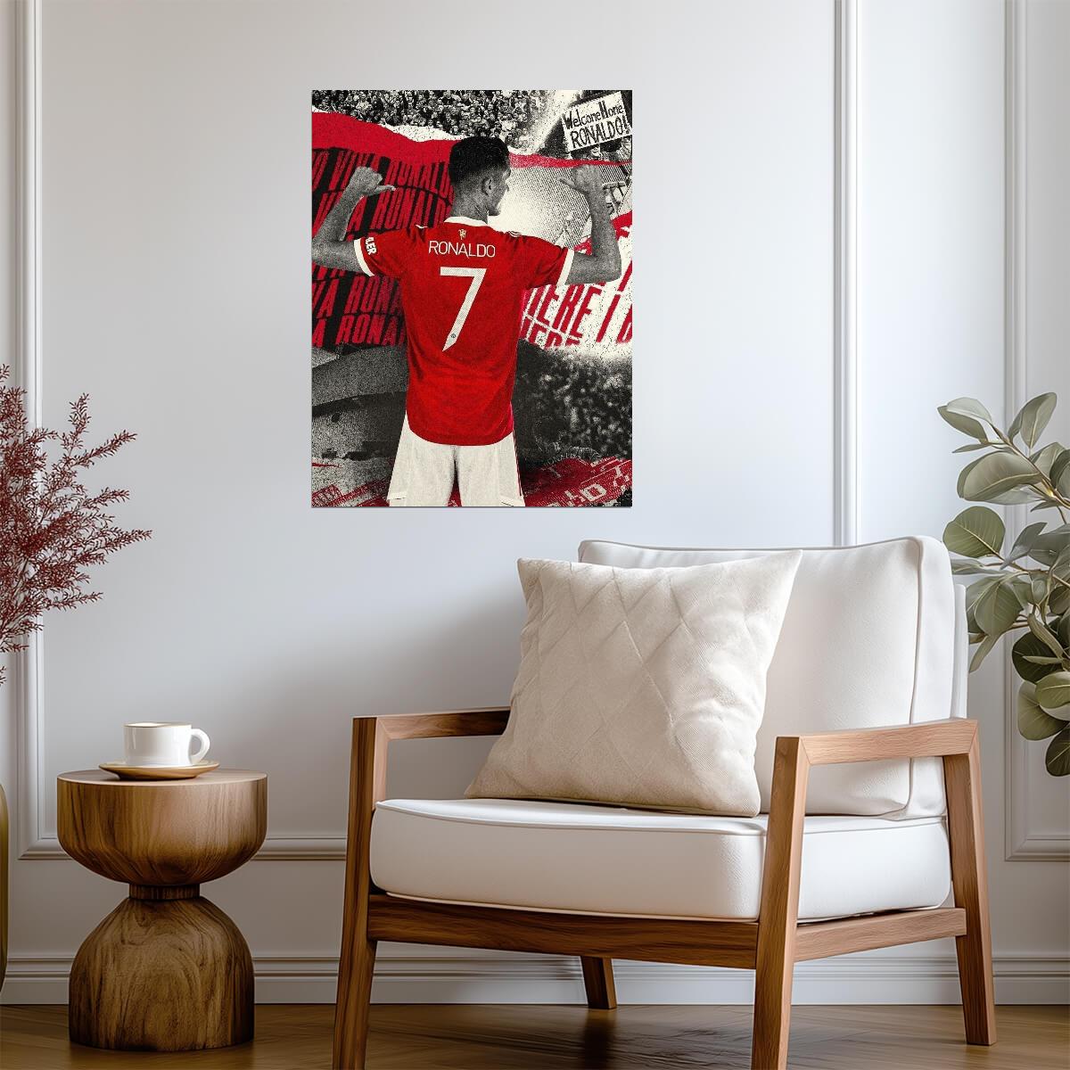 Cristiano Ronaldo Manchester United | CR7 Soccer Poster | Sports Legend Art - Sports Poster
