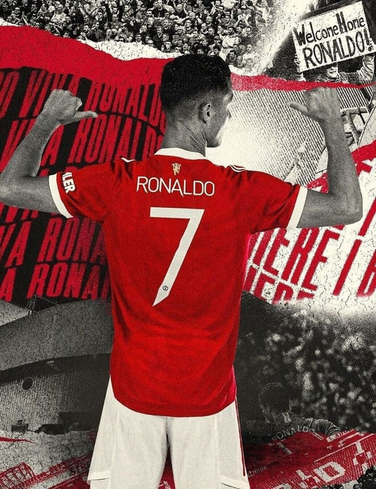 Cristiano Ronaldo Manchester United | CR7 Soccer Poster | Sports Legend Art - Sports Poster