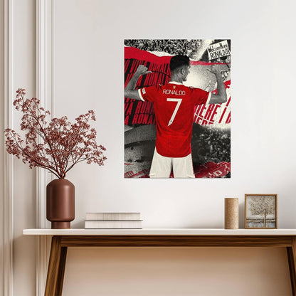 Cristiano Ronaldo Manchester United | CR7 Soccer Poster | Sports Legend Art - Sports Poster