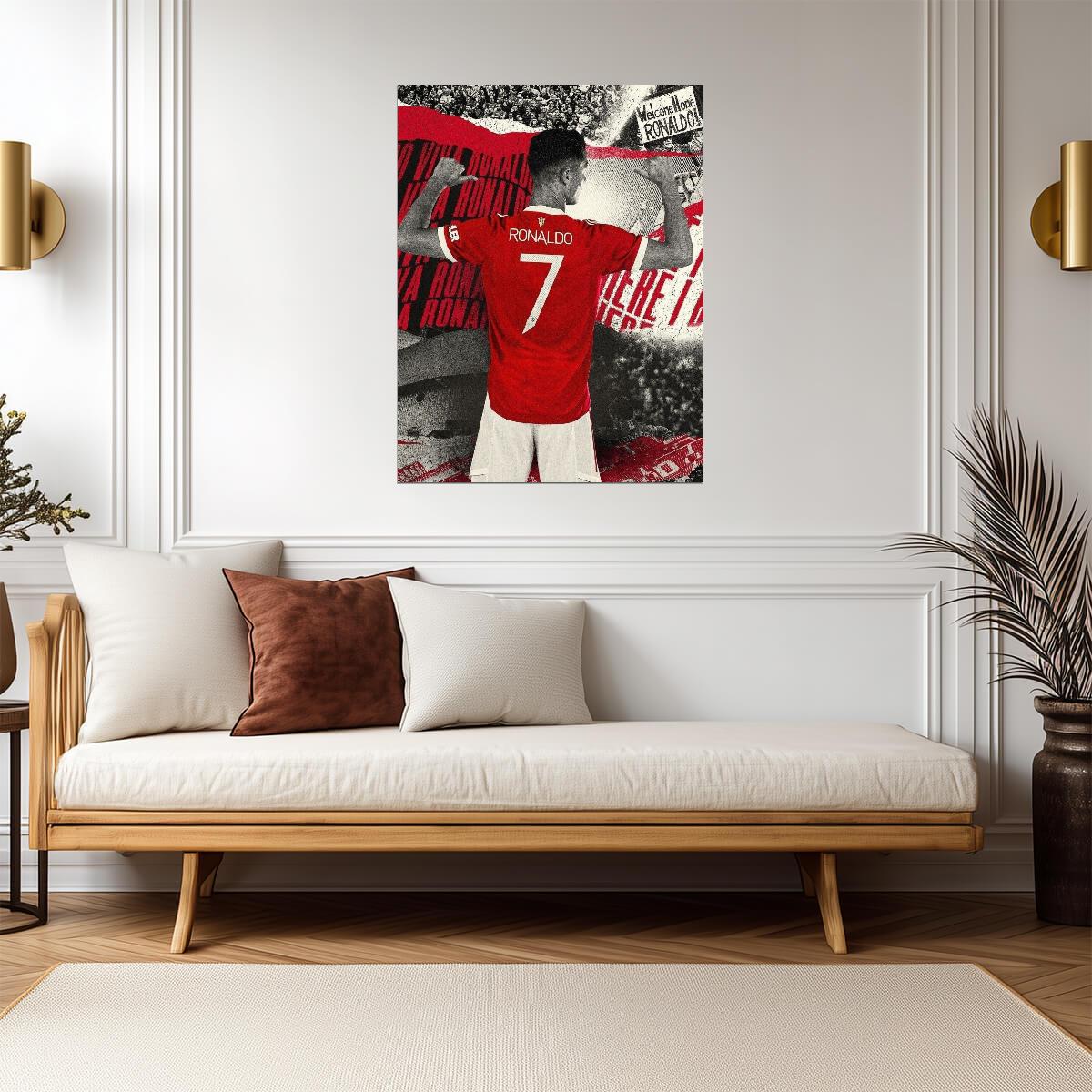Cristiano Ronaldo Manchester United | CR7 Soccer Poster | Sports Legend Art - Sports Poster