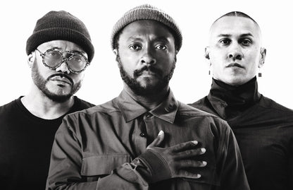 Black Eyed Peas | Black and White Music Poster | Pop Rap Group Portrait - Music Poster