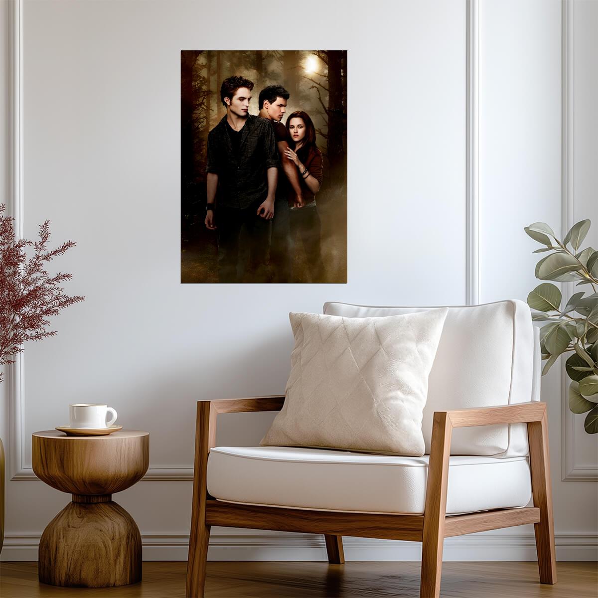 Twilight Saga Edward Bella & Jacob | Movie Poster | Fantasy Romance Film Art - Movies & TV Poster