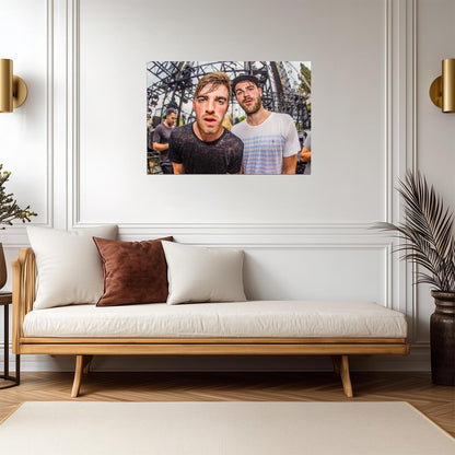 The Chainsmokers | Live Concert Poster | EDM Music Duo Wall Art - Music Poster