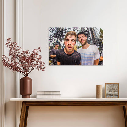 The Chainsmokers | Live Concert Poster | EDM Music Duo Wall Art - Music Poster