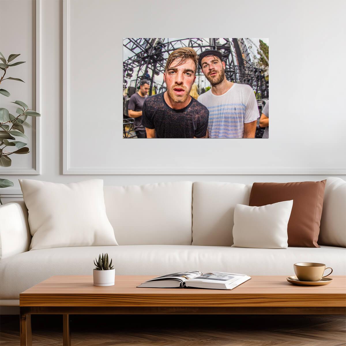 The Chainsmokers | Live Concert Poster | EDM Music Duo Wall Art - Music Poster