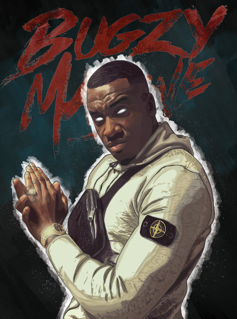 Bugzy Malone | UK Grime Music Poster | British Rapper Fan Art - Music Poster