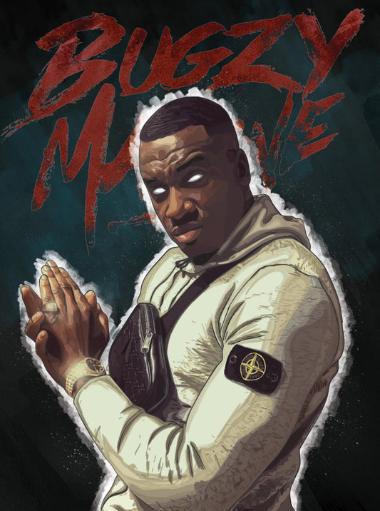 Bugzy Malone | UK Grime Music Poster | British Rapper Fan Art - Music Poster