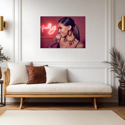 Madison Beer Glamorous Photoshoot | Modern Music Poster | Warm Tones Celebrity Wall Art - Music Poster