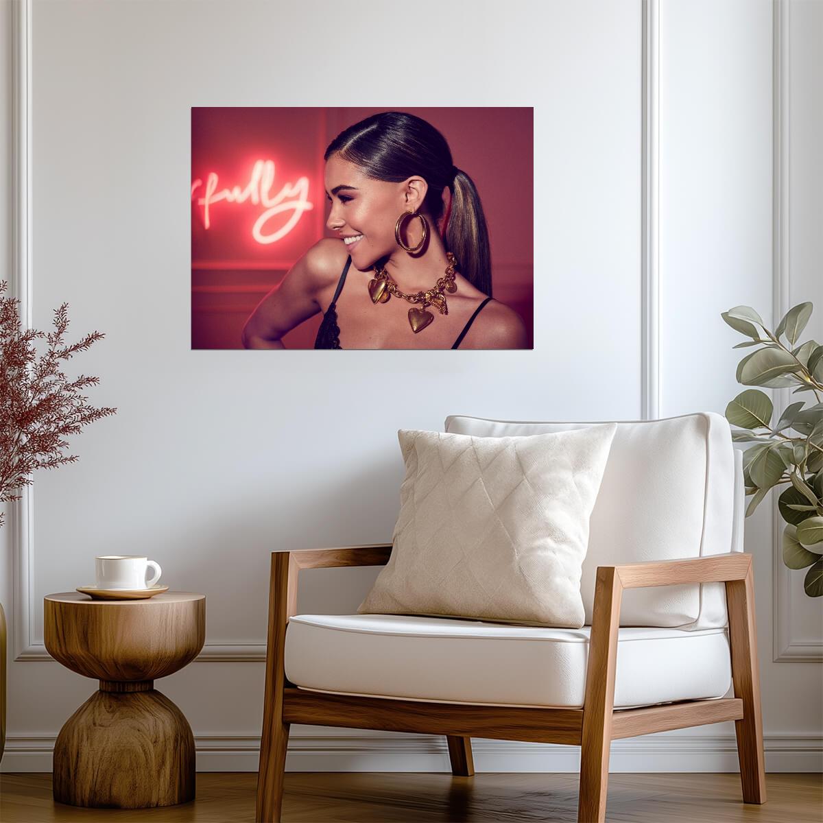 Madison Beer Glamorous Photoshoot | Modern Music Poster | Warm Tones Celebrity Wall Art - Music Poster