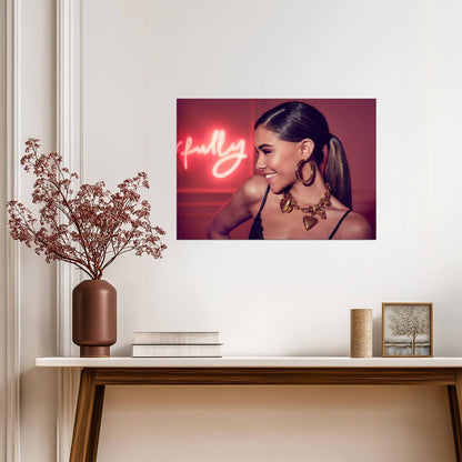 Madison Beer Glamorous Photoshoot | Modern Music Poster | Warm Tones Celebrity Wall Art - Music Poster