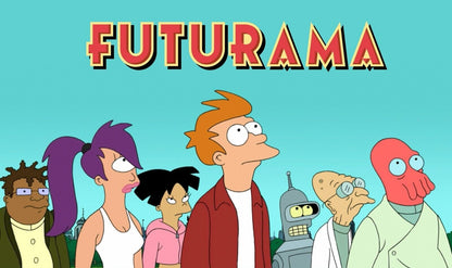 Futurama Main Cast | Animated TV Show Poster | Sci-Fi Comedy Art - Movies & TV Poster