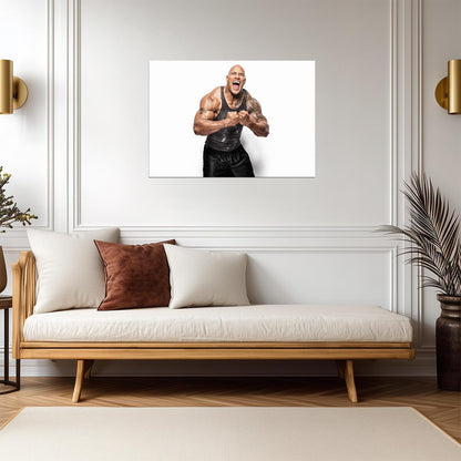 Dwayne Johnson The Rock Arms Crossed | Fitness Motivation Poster | Gym Wall Art - Sports Poster