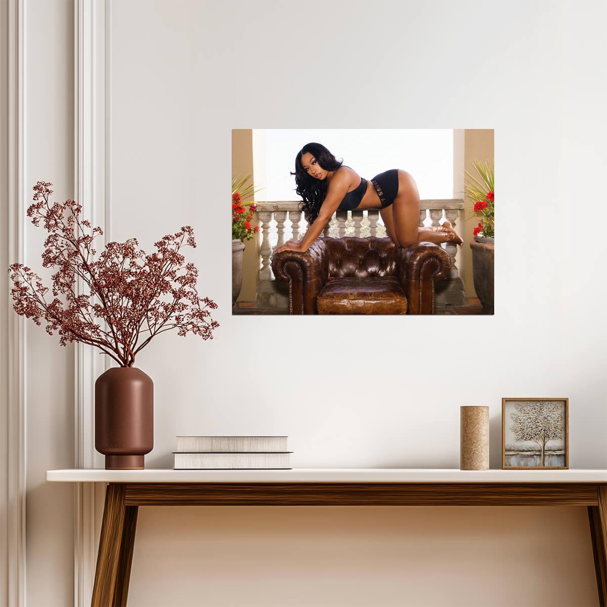 Megan Thee Stallion | Music Star Portrait Poster | Sexy Hip Hop Art - Music Poster