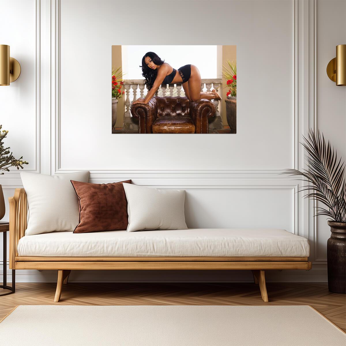Megan Thee Stallion | Music Star Portrait Poster | Sexy Hip Hop Art - Music Poster