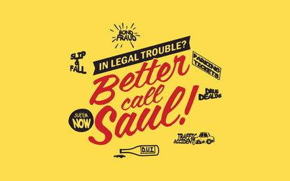 Better Call Saul In Legal Trouble? | TV Show Quote Poster | Typographic Art Print - Movies & TV Poster