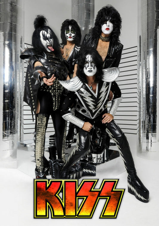 Kiss Band | Rock Music Poster | Classic Rock Legend Art - Music Poster