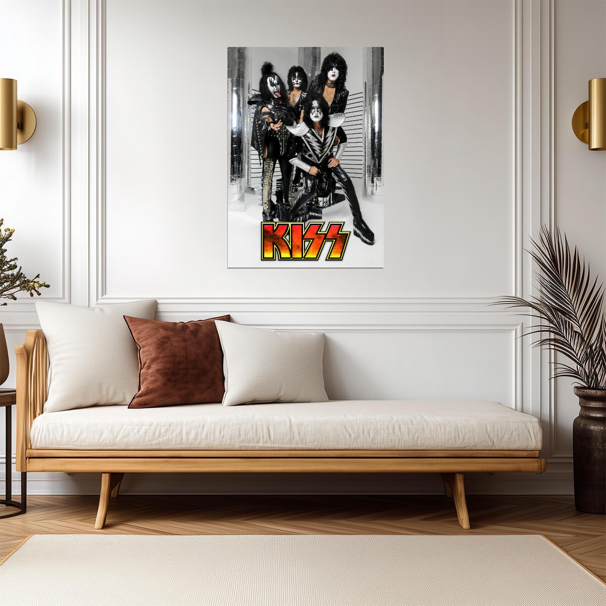 Kiss Band | Rock Music Poster | Classic Rock Legend Art - Music Poster
