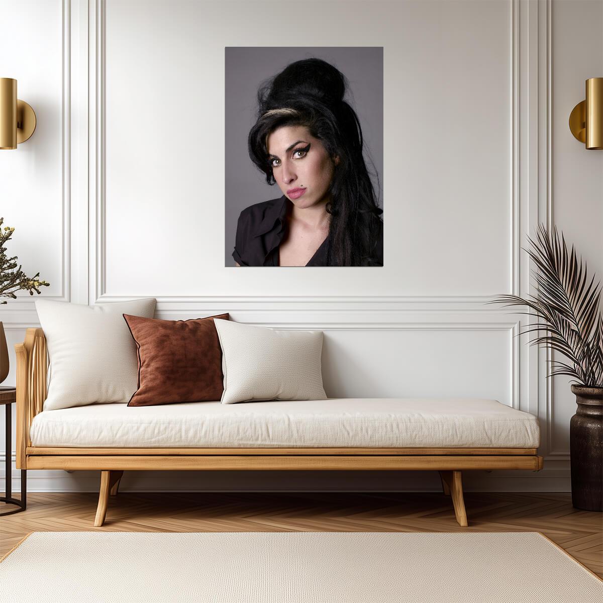 Amy Winehouse | Celebritie Portrait Poster | Music Legend Wall Art - Music Poster