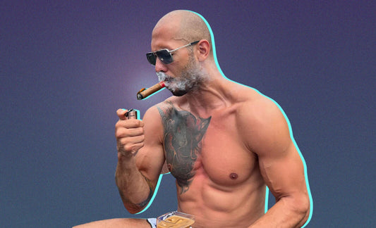 Andrew Tate Smoking Cigar | Celebrity Photo Poster | Pop Culture Wall Art - Celebrities Poster