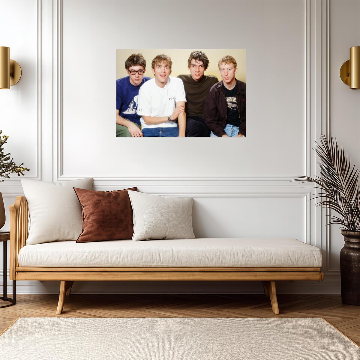 Blur Vintage Band Photo | 90s Britpop Poster | Classic Rock Music Art - Music Poster